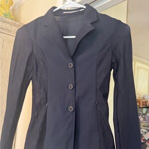 RJ CLASSICS-Harmony Jr Mesh Show Coat - Size 12 - Navy